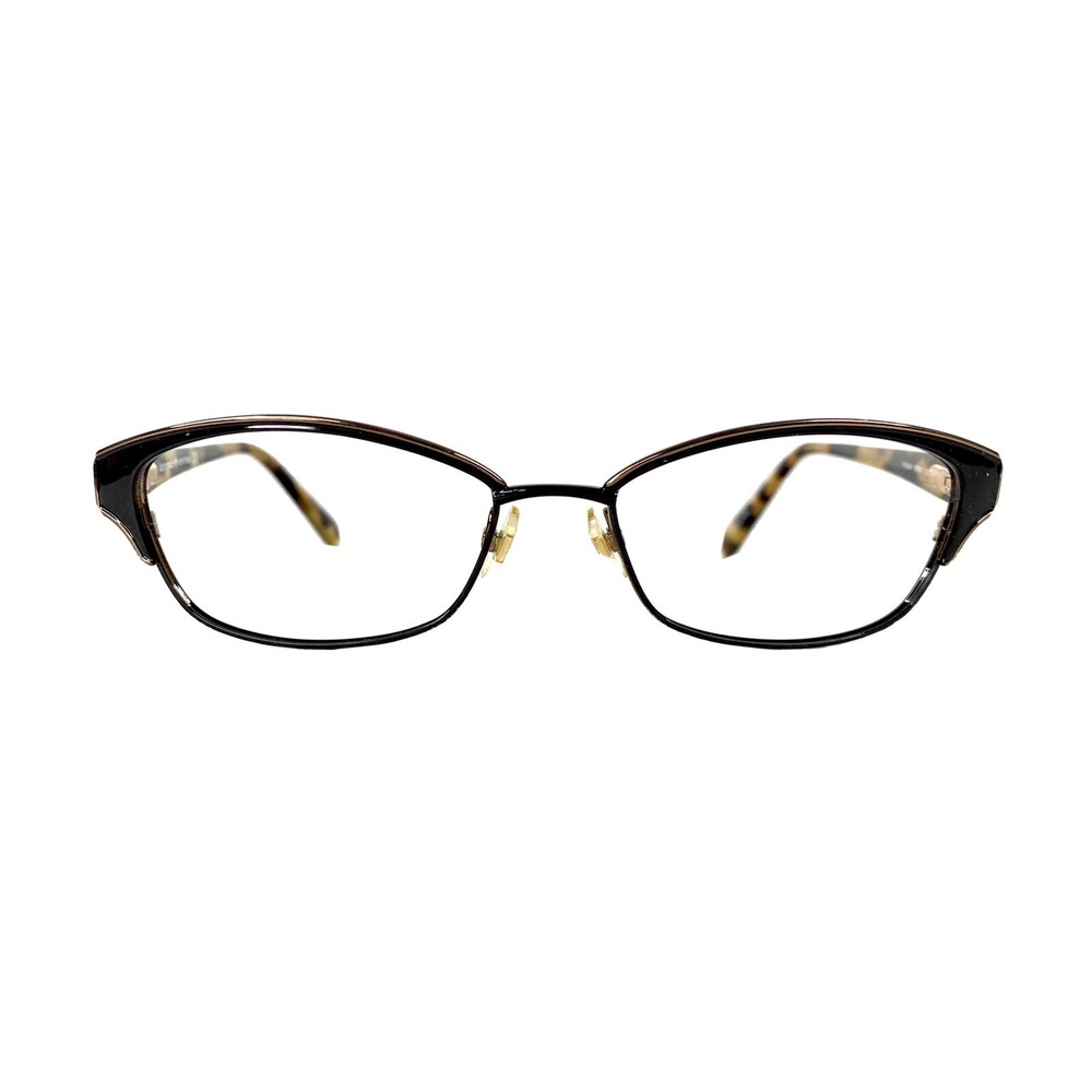 Kate Spade NY Black Cat Eye Glasses Brown Leopard Temples RAGAN 51 16 135